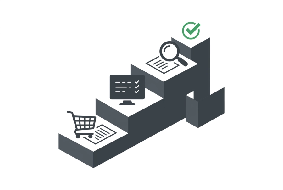 Professional header image for step-by-step guide: How to Choose an eCommerce Web Design Agency in Ireland