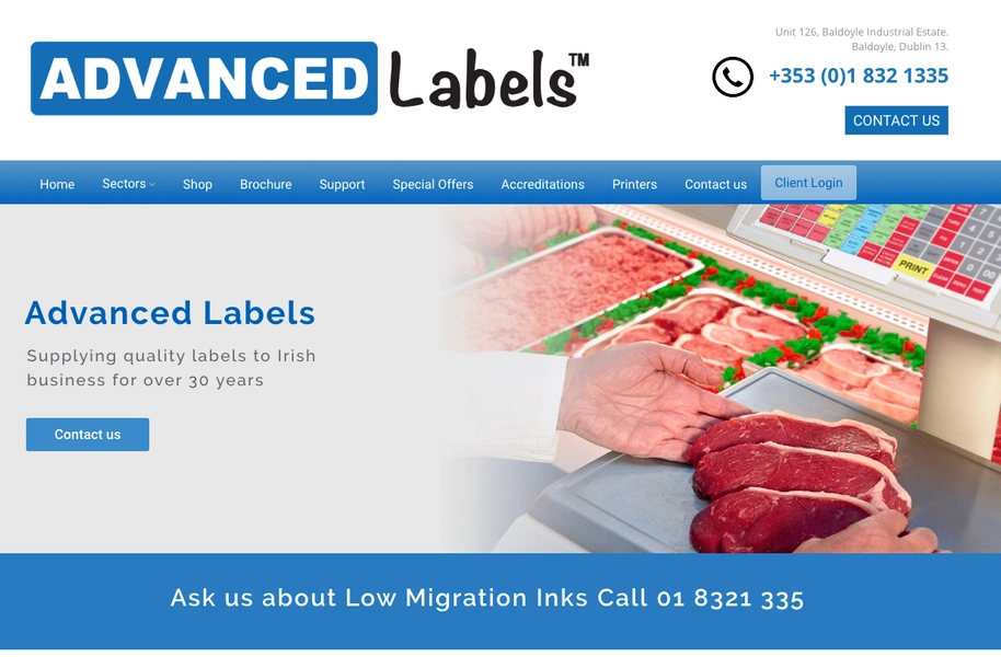 Advanced Labels Header