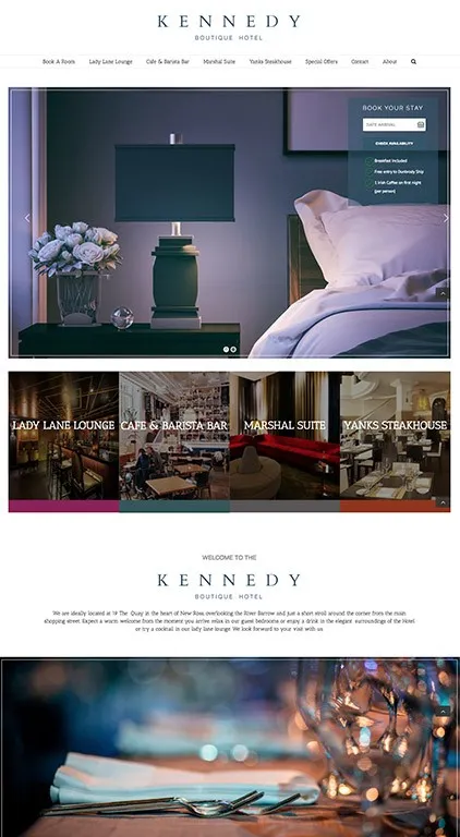Kennedy Boutique Hotel Website