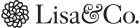 LISA LOGO HORIZ BLACK logo