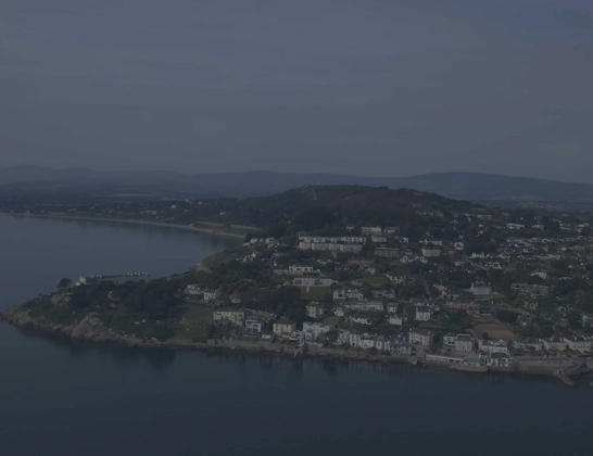Houses along the shoreline in Dublin