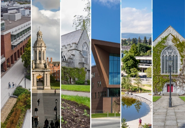 Banner image showing colleges in the Irish Universities Association