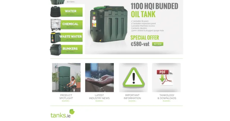 New website launched for Tanks.ie