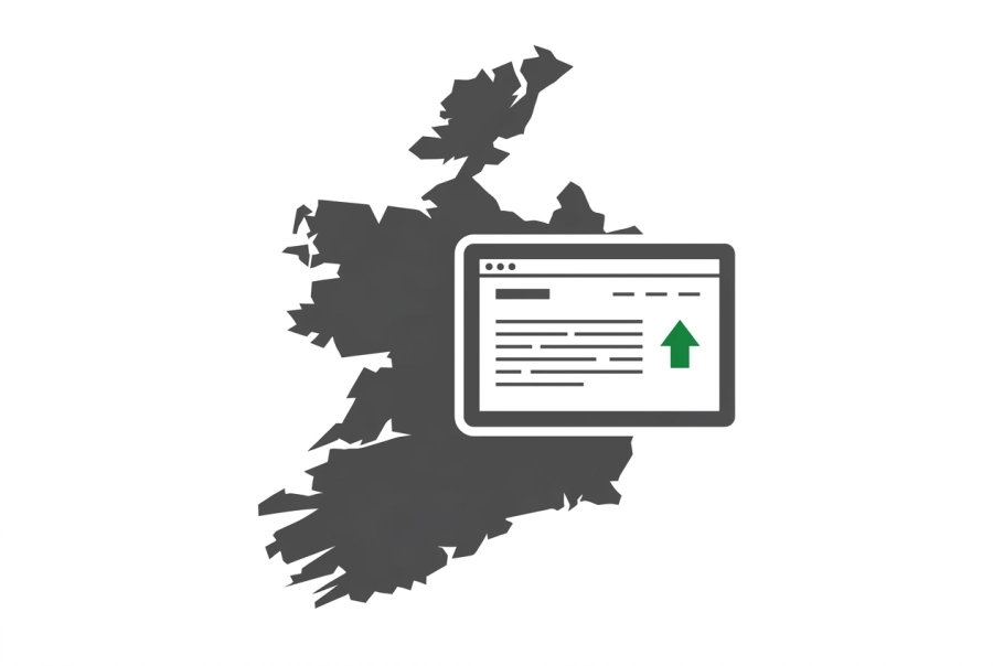 Professional header image for list-based article: Web Design in Galway: How Growing West-of-Ireland Busines...