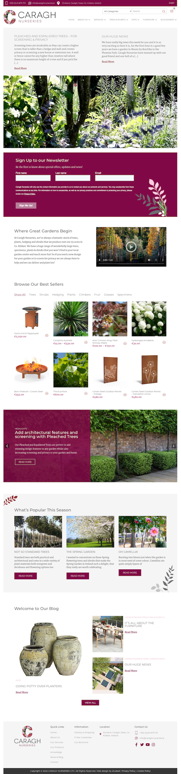 Caragh Nurseries Homepage image