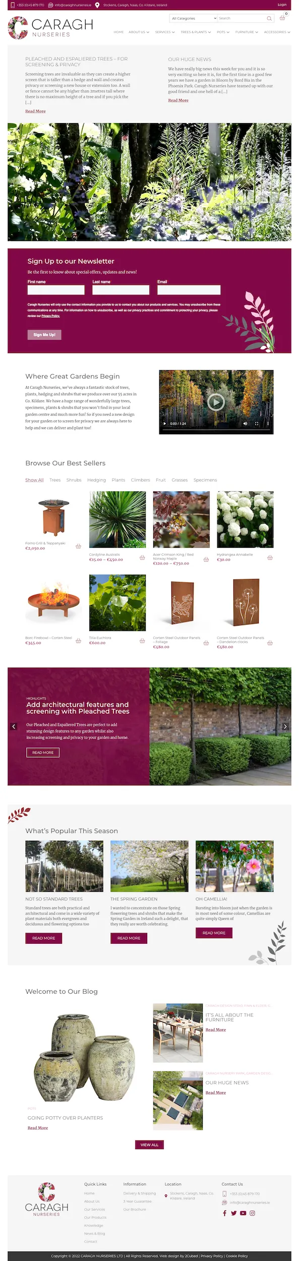 Caragh Nurseries Homepage image