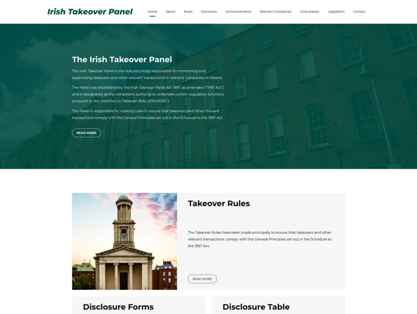 Irish Takeover Panel logo