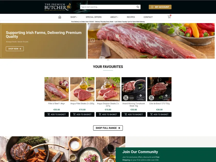 The Premium Butcher logo