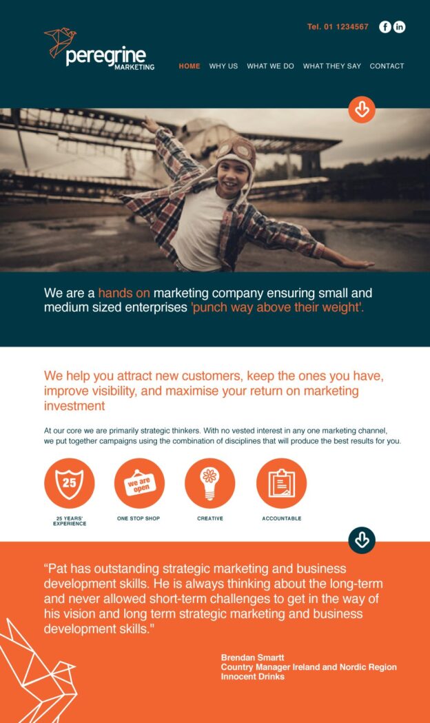 Peregrine Marketing Website