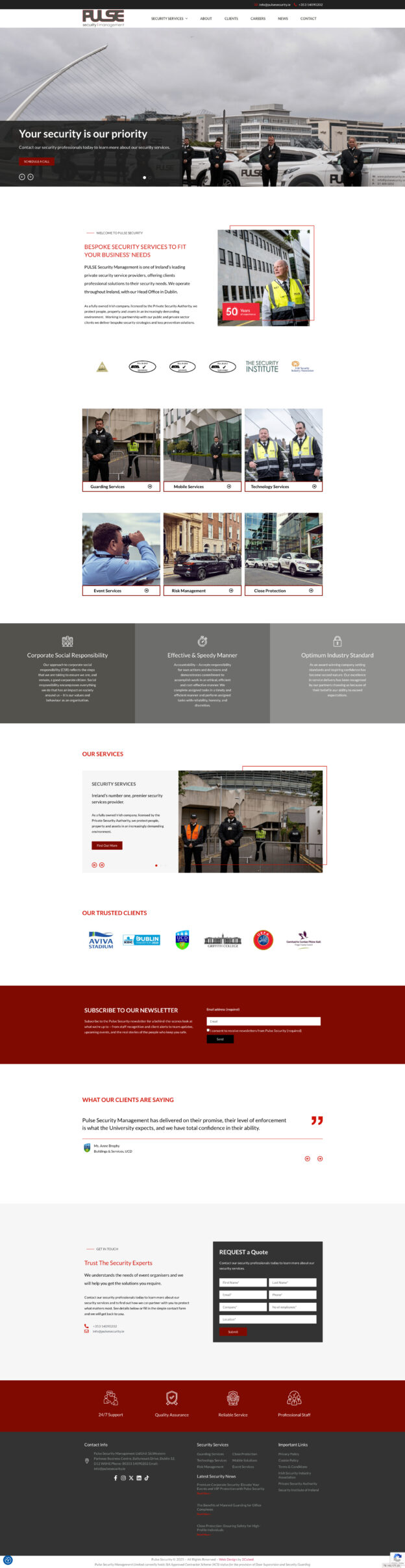 Pulse security website